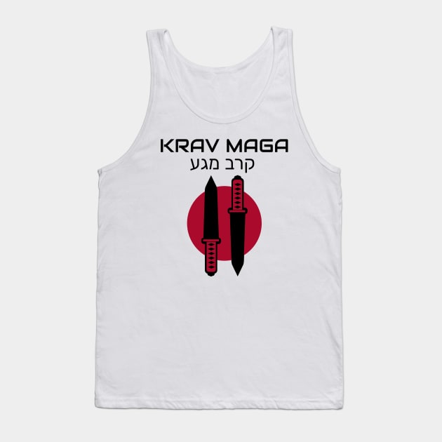 Krav Maga Knives Martial Arts Tank Top by OldCamp